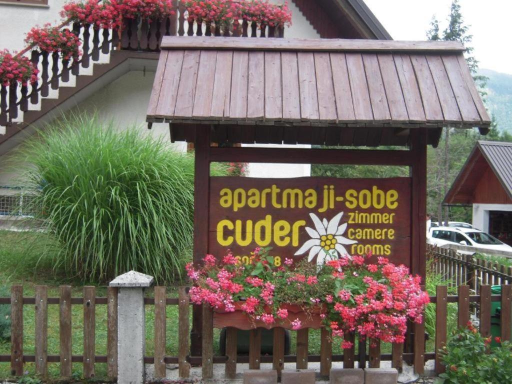 Apartmaji In Sobe Cuder Soča Exterior foto