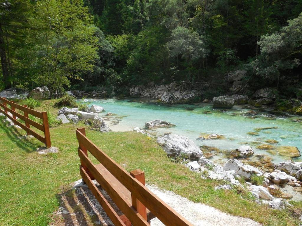 Apartmaji In Sobe Cuder Soča Exterior foto