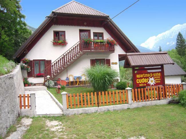 Apartmaji In Sobe Cuder Soča Exterior foto
